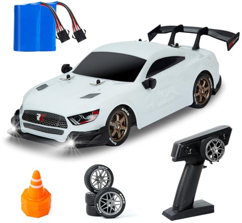 iBlivers Full Scale RC Drift Car, 1:14 Remote Control Drift Cars with Proportional Throttle and Steering 4WD GT Drift RC Car Hobby Grade Drifting Vehicles Toy for Adults Boys Kids