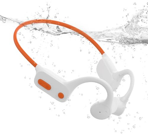 Tayogo W26 Waterproof Bone Conduction Swimming Headphones with Bluetooth & 32GB MP3 – IPX68 Dual-Layer Waterproof, 15-Hour Playtime, Open-Ear Underwater Headphones for Swimming, Running, Water Sports