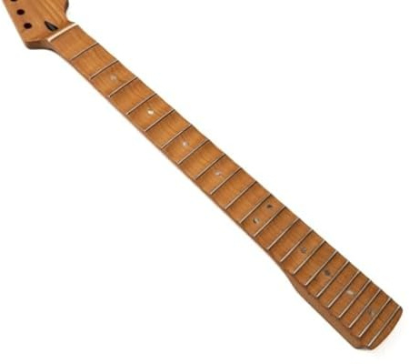 Gitarrenhals aus geröstetem Ahorn, 22 Bünde, mattes Finish, für Fender Strat Style Gitarren-Ersatzteile