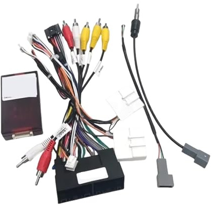 Faisceau de câblage 16 broches, boîtier CANBUS Compatible pour Hyundai Elantra, Santa Fe, IX45 et KIA Sorento, K3, Sportage et Cerato avec amplificateur SPDIF