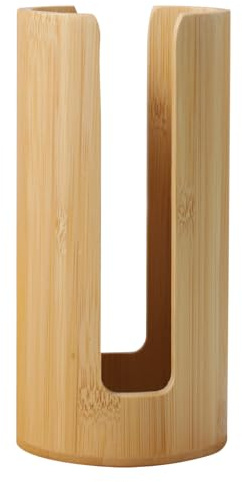 Portabicchieri Legno in Bambù per Bagno e Cucina, Stabile | Finitura Bamboo Raffinata, Anti-spill e Antimacchia, Uso Multiplo su Piano D'appoggio