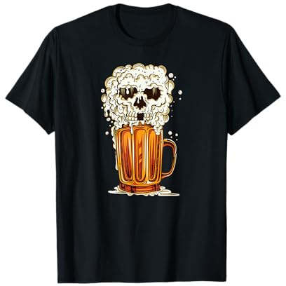 Crâne Brewsky Pinte Design pour Les Amateurs de bière T-Shirt
