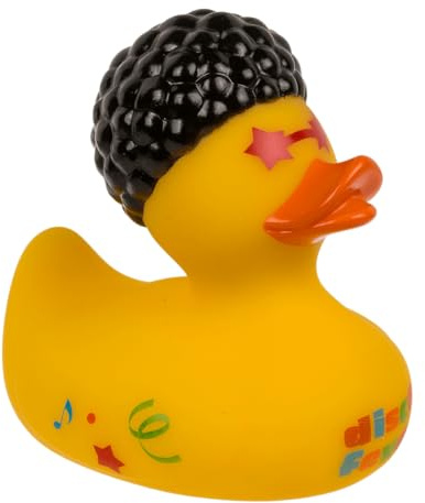Palleon Disco Quietscheente - Witzige Gummiente als Geschenk