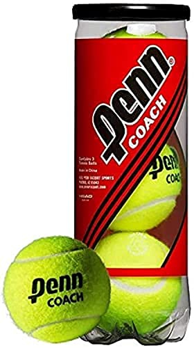 Penn Coach - Gedruckte Tennisbälle (1 Packung mit 3 Bällen)