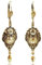 NOBEL SCHMUCK Jugendstil Ohrringe Marken Kristalle Gold Ohrhänger