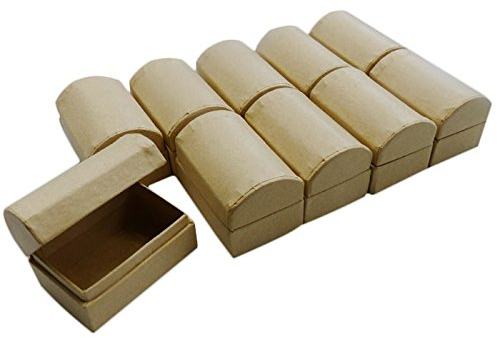 efco Schatztruhe Pappe/Karton zum Basteln und Selbstgestalten, 6x4x4cm (10)
