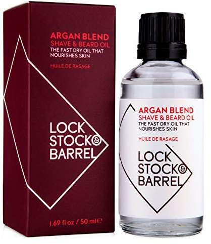 Lock Stock & Barrel Argan Blend Shave & Beard Oil For Men 50 ml