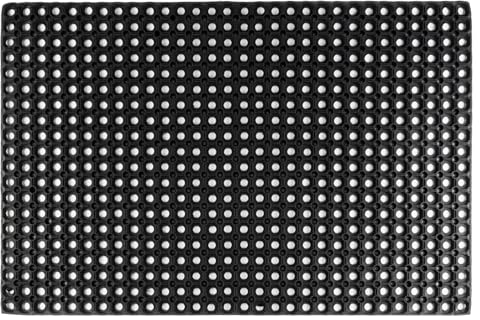 etm - Octodoor - Caillebotis en Caoutchouc de Haute Qualité - Dalles Caoutchouc Nid d'abeille - Protection Optimale pour Aires de Jeux et Jardins - Épaisseur de 23 mm - Noir, Tapis 100 x 150 cm