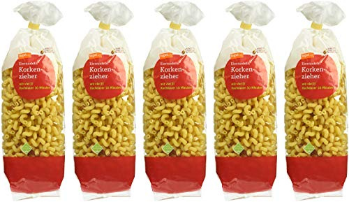tegut... Eiernudeln Korkenzieher, 5er Pack (5 x 500 g)