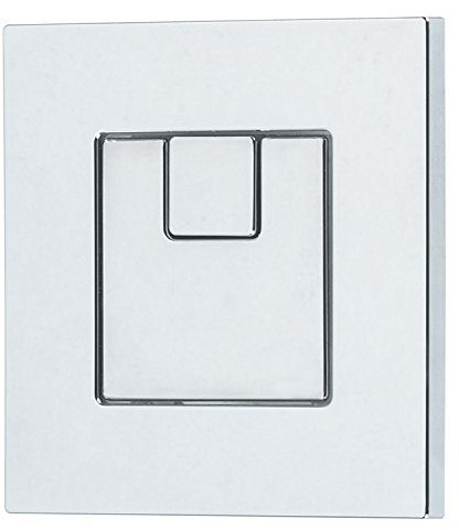 Thomas Dudley Vantage Piazza Dual Flush Square 73.5mm Pneumatic Push Button Chrome 327734