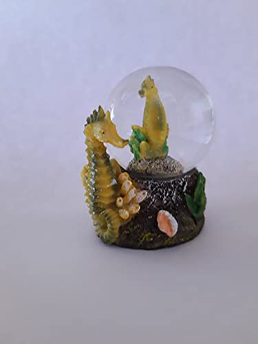 PIA International Glitzerkugel Seepferdchen Schneekugel Tier Tiere Schneekugeln Seepferd