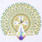Diamantmalerei DIY 5D spezielle Form Strasssteine ABEUTY Goldene Pfau Uhr Teilbohrer Kristall Diamant Kunst Kits (Uhr 1)