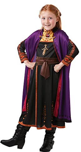 Rubies Official Disney Frozen 2, Anna Classic Travel Dress, Childs Costume