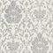 Silber Glitzer Tapete | Graue Barock Tapete ideal für Esszimmer und Wohnzimmer | Elegante Papiertapete mit Vinyl Ornament
