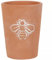 Something Different Charmant Pot de Fleurs en Terre Cuite avec Motif Abeille 11 cm x 8,5 cm (1 pièce), 2,5 cm x 24 cm x 3 cm