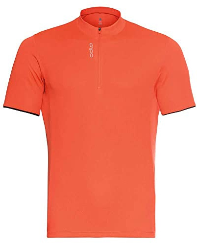 Odlo Herren Radtrikot halber Reißverschluss Essentials, Exuberant orange, S