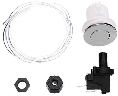 QERMULA Interruptor de botón de Aire pulsador 125-250V 16A para baño, SPA, bañera de hidromasaje, Tubo de eliminación, Interruptor de botón, 32 Botones