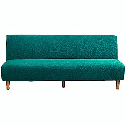 BXFUL Sofabezug ohne armlehnen, Couchbezug ohne armlehne Elastischer Antirutsch Clic Clac Sofahusse Couch überzug Stretchhusse Weich Stoff (160-190cm,Blaugrün)
