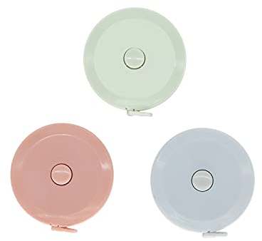 3 Stück Nähen Maßband, einziehbares doppelseitiges Maßband cm + INCH Schneidermaßband 150 cm in Aufbwahrungsbox, Leather Stoff Schneider Measuring Tape für Körper, Medizinisches Körpermaßlineal