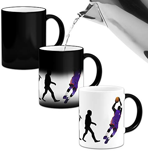 Evolution of A Basketball Player Novelty Heat Colour Changing Mug