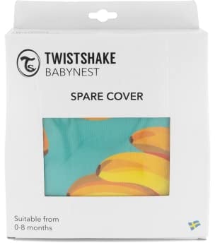 Twistshake Bezug fûr Babynest aus 100% Baumwolle - Bananen