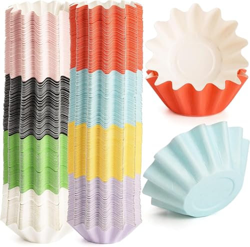Frcctre 400 Pack Wax Melt Warmer Liners, Reusable Leakproof Candle Liners Tray Melt Cups for Scented Electric Warmers, Candle and Wax Burner - 8 Colors