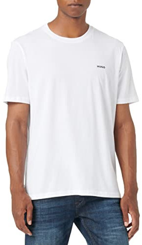 HUGO Dero222 Camiseta, White100, XXL para Hombre