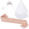 FORMIZON Junggesellinnenabschied Schärpe Party, JGA Deko Accessoires für Den Junggesellinnenabschied mit Bride to Be Schleier, Tiara, Hen Party JGA Accessoires Deko für Bachelorette Frauen(Roségold)