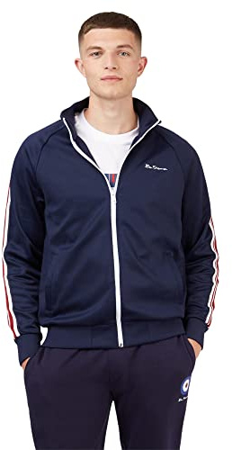 Ben Sherman Herren Sweatjacke Navy/weiß M