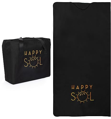 Happy Sol Far Infrarot Saunadecke für Zuhause, Tragbare Infrarot Saunadecke für Therapie, Saunadecke für Detox, Geeignet für Entspannung und Erholung von Übungen, sehr geringe EMF
