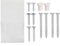 Door Decor Installation Fitting Kit For Indesit Hotpoint Built In Dishwasher Integrated C00534183