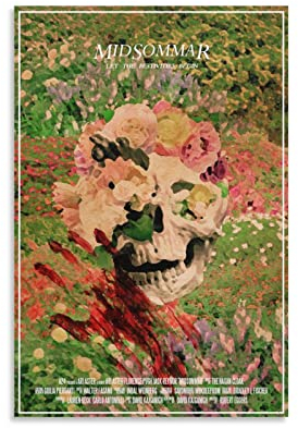 BBZL Midsummar Filmposter Leinwand Kunst Dekoratives Gemälde Bild Druck Modern Familie Junge Mädchen Schlafzimmer Wohnzimmer Dekoration Wanddekoration Poster 30 x 45 cm