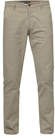 Rusty Neal Chinohose Stretch Regular Fit 'MARSU' Straight-Fit Stretch-Cotton-Pants Klassisch Geschnitten Freizeithose Business-Hose 233, Farbe:Olive, Größe Jeans 30L-36L:31W / 34L