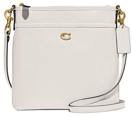 COACH Damen Crossgrain Leather Kitt Schaukelpackungen, kreidefarben