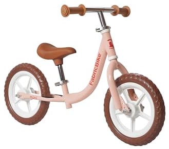 FabricBike Mini- Kinderlaufrad, Balance Bike Laufrad ab 18 Monate bis 4 Jahre, verstellbarem Sitz und Lenker, 12-Zoll-Rädern (Mini Sweet Pink)