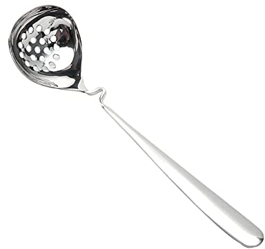OUSIKA Filtri for alimenti 2 P Scolapasta grande in acciaio inossidabile, disegno spesso, cucchiaio da zuppa for pentole calde con manico lungo, for uso domestico a parete Schiumarola