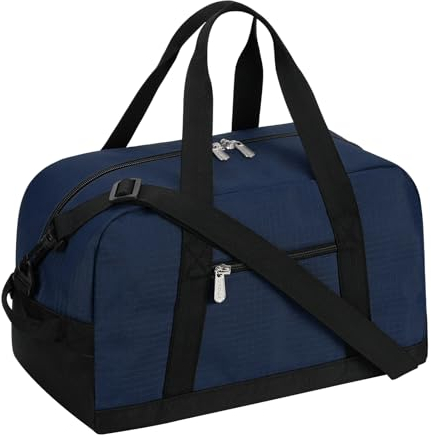 YoKelly Mini Reisetasche, Sporttasche 18L Small Duffel Bag XS, Schulsporttasche, Weekender, Fitnesstasche 35x20x25cm -Navy Blau