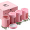 Stash Jar Smell Proof Container (4 oz) Matte Pink Viewing Jars for Herbs, Spices, Coffee, Teas & More, Air Tight Jar, Thick UV Protection Glass, Smell Proof Herb Storage (Set of 4)…