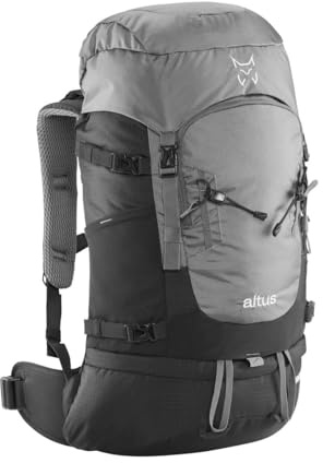 Mochila de travesia con espalda ventilada de 30 L. C: GRIS T: U
