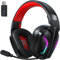 Fachixy FC300 Pro Wireless Pro Gaming Headset with Mic for PS5, PS4, Mac- Bluetooth Gaming Headphones with 50Hr Battery & 3D Stereo Sound - compatible with PC, Switch, Mobile