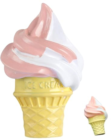 Shenrongtong Motorrad-Hut-Zubehör,Motorrad-Hut-Dekorationen - Motorrad-Ornament mit fallendem Eiscreme-Design | Lustige Verzierung für Fahrrad-Auto-Armaturenbrett-Dekorationen