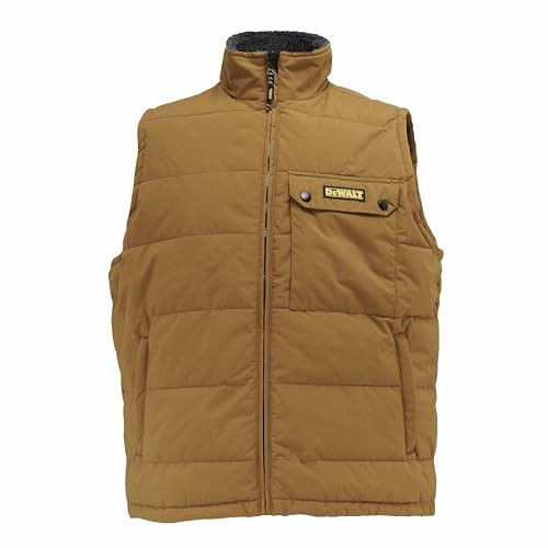 DEWALT Guildford Men's Borg Fleece Lined, Water Resistant, Puffer Work Gilet