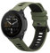 kwmobile Pulsera compatible con Garmin Forerunner 965/955 / 945/745 correa - 1x Correas de silicona flexible - Tamaño ajustable - verde oscuro/negro
