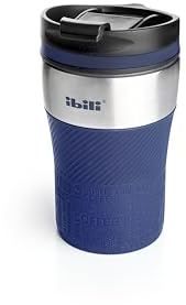 IBILI - Double Wall Sport Sapphire, 260 ml, Stainless Steel, Airtight, Blue