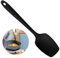 Spatule à Cuillère en Silicone: 250℃ Résistante à la Chaleur en Caoutchouc sans Soudure Flexible, pour Mélanger, Remuer et Racler, Sans BPA, Design Sans Soudure, 28.3 cm, Noir