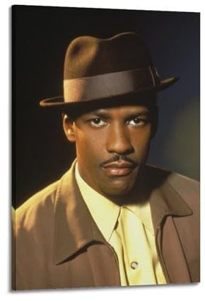WAWYY Denzel Washington Promi-Poster, Kunstwerke auf Leinwand, ästhetische Wandkunstdrucke, moderne Dekoration, 60 x 90 cm