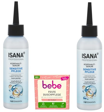 2x ISANA PROFESSIONAL Kopfhautserum sensitive Pflege | 2x 150ml |