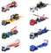 Majorette Auto City Transporter (1 Modellauto) - Spielzeug-Truck aus Metall mit Anhänger, Freilauf & beweglichen Teilen, zufällige Auswahl aus 8 Spielzeugautos für Kinder ab 3 Jahre, je 20 cm