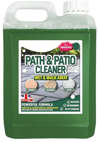 2.5 Litre Path & Patio Cleaner Fluid Staining Remover Cleaning Solution | Ideal for Patios, Driveways & Paths