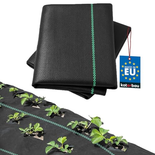 KOTARBAU® Garten Unkrautvlies 0,6 x 10 m Garten Unkrautfolie 70 g/m² PP Schwarz Unkrautfolie wasserdurchlässig Extrem Reißfestes Flies Gartenflies Unkrautflies für Garten Gartenvlies gegen Unkraut